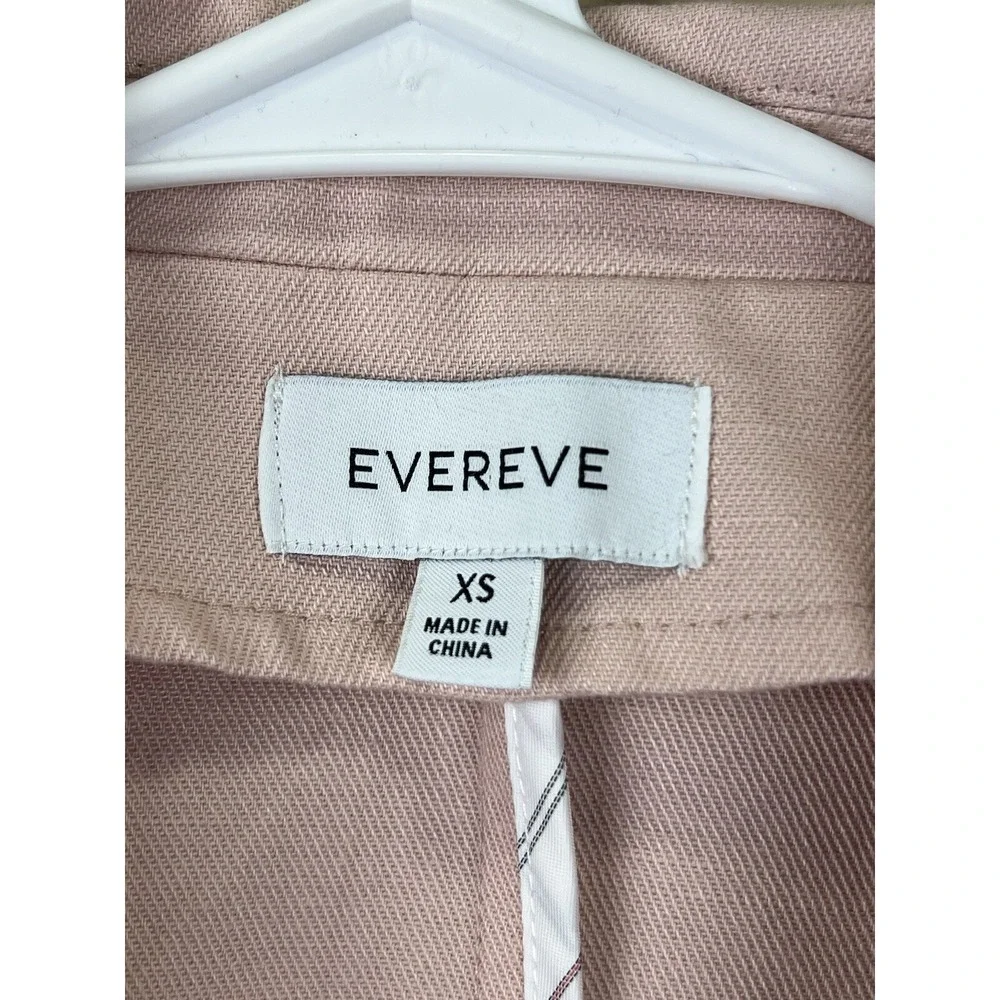 Evereve Lenox Blazer Women's Size XS Double‎ Breasted Light Pink Academia Preppy