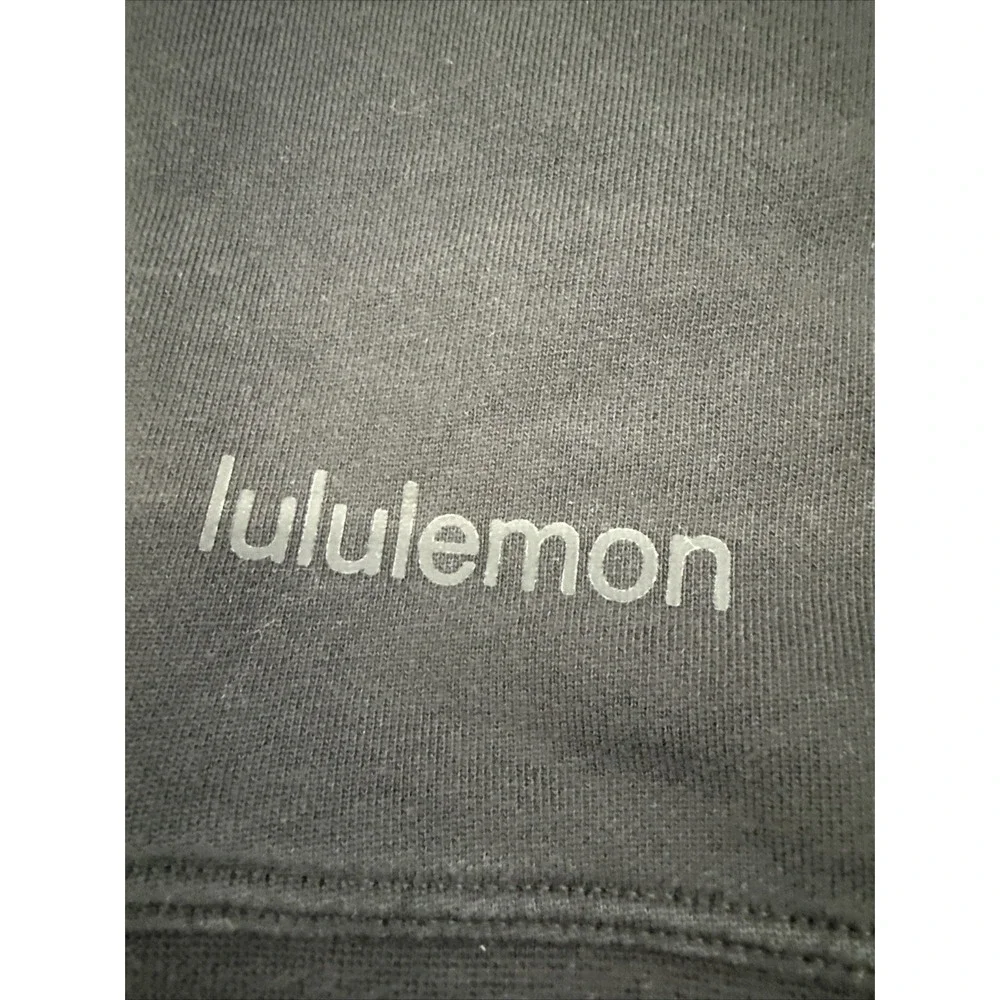 Lululemon Women's SZ 6 Oversized Crew Washed Black Spell‎ Out