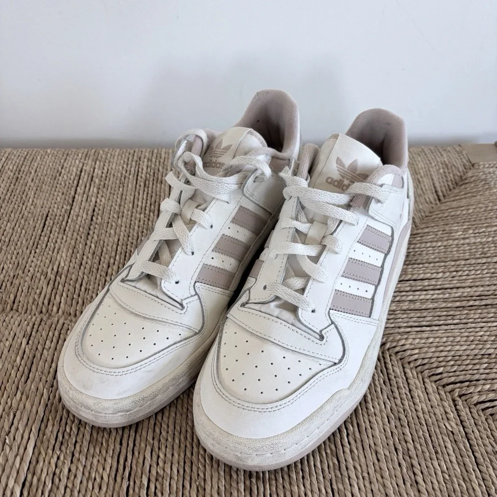 Adidas White Originals Forum Low‎ CL Sneaker Shoe Men Sz 10.5 UK9