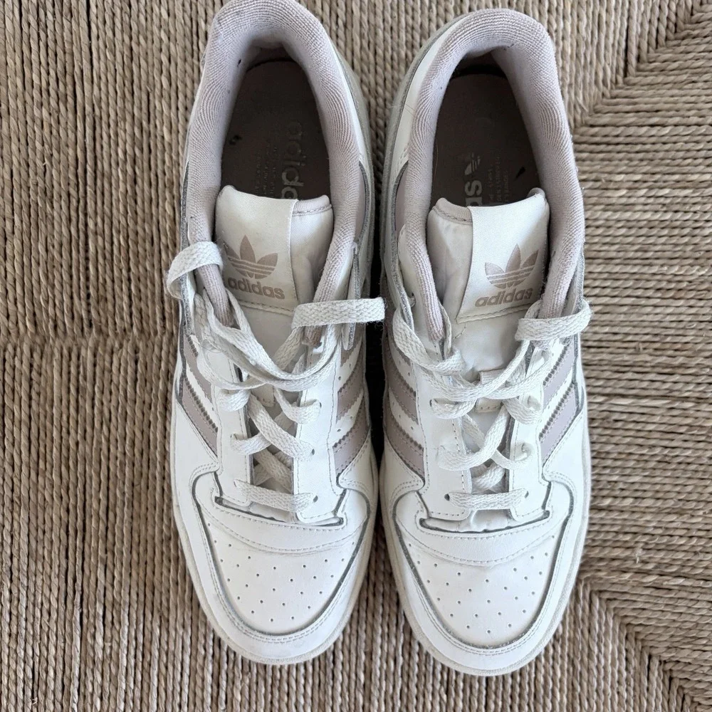 Adidas White Originals Forum Low‎ CL Sneaker Shoe Men Sz 10.5 UK9