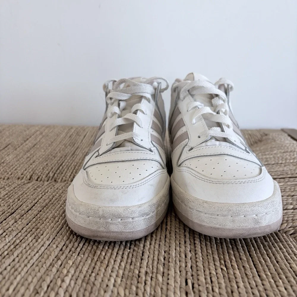 Adidas White Originals Forum Low‎ CL Sneaker Shoe Men Sz 10.5 UK9