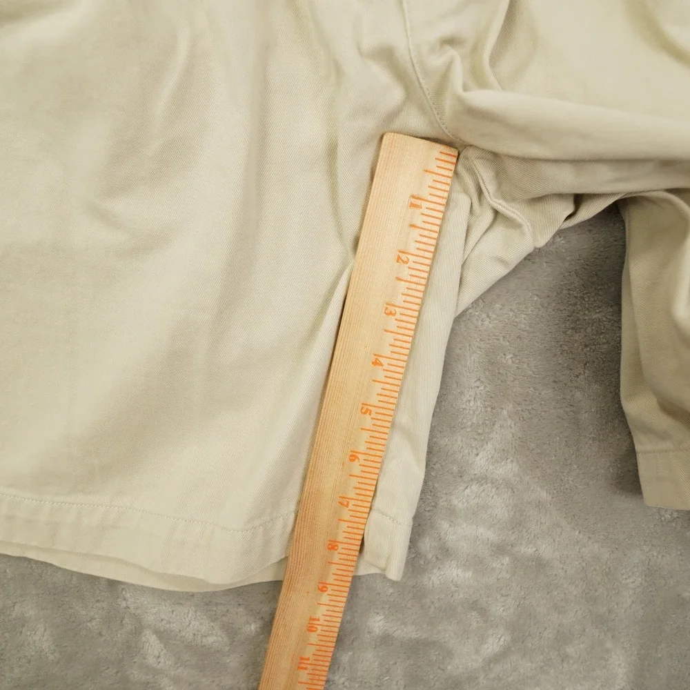 Polo Ralph Lauren Tyler Shorts Men's 40 Light Khaki Pleated Preppy‎ 90s