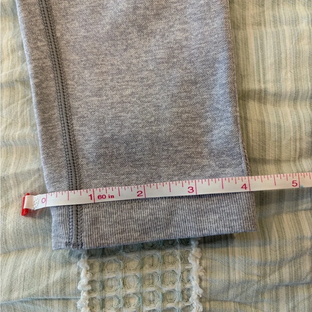 Gymshark‎ Flex High Waisted Seamless Leggings Gray Spellout Logo size small