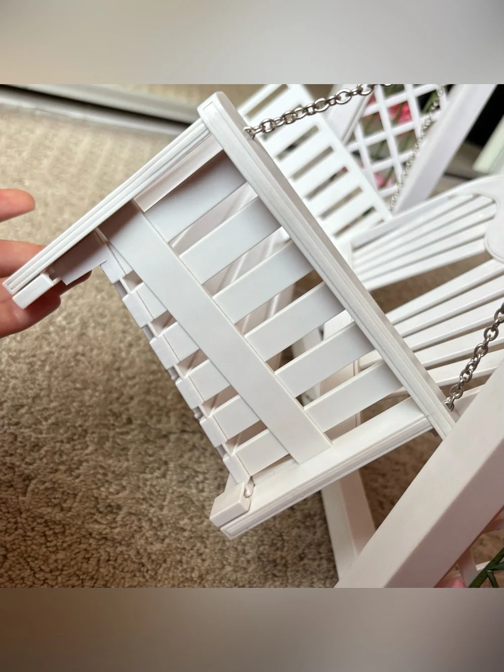 American Girl trellis swing