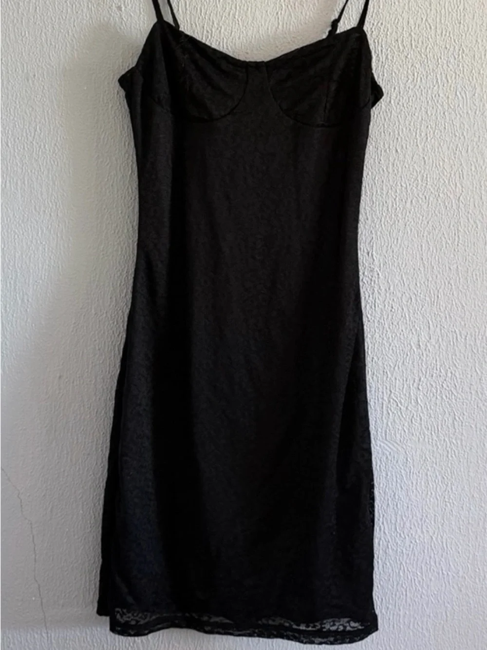 H&M Divided Y2K Lace Mini Slip Dress XS Cami Bustier Bodycon Coquette Whimsigoth