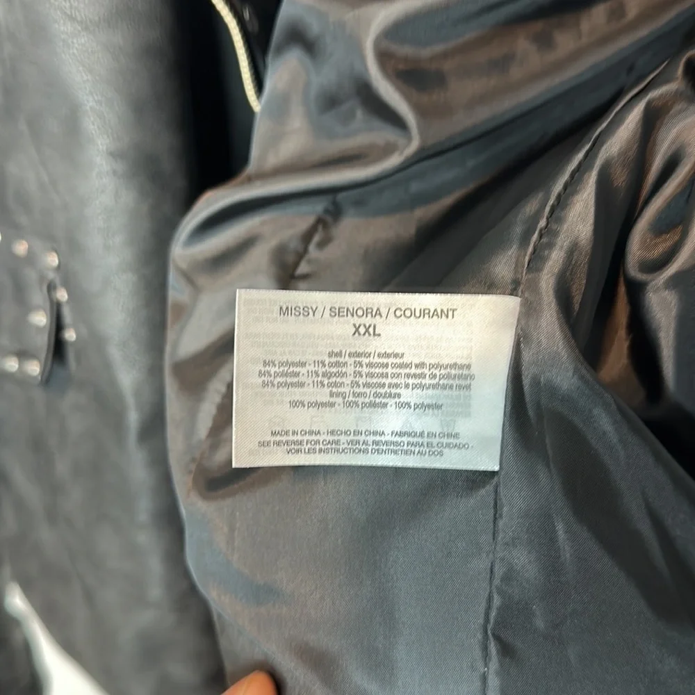 William Rast Faux Leather Jacket - w/Justin Timberlake & Trace Ayala sz XXL