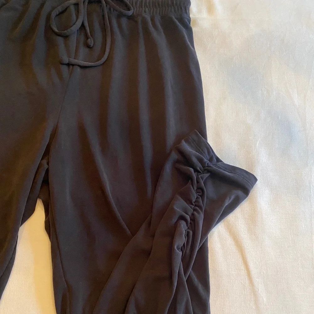 Express joggers crop ruched black XS