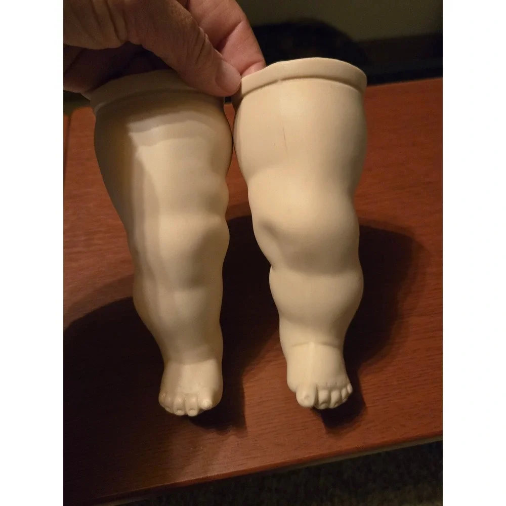 Vintage Bisque Porcelain Doll Legs Replacement Parts Chubby Baby Doll 1 Pair‎