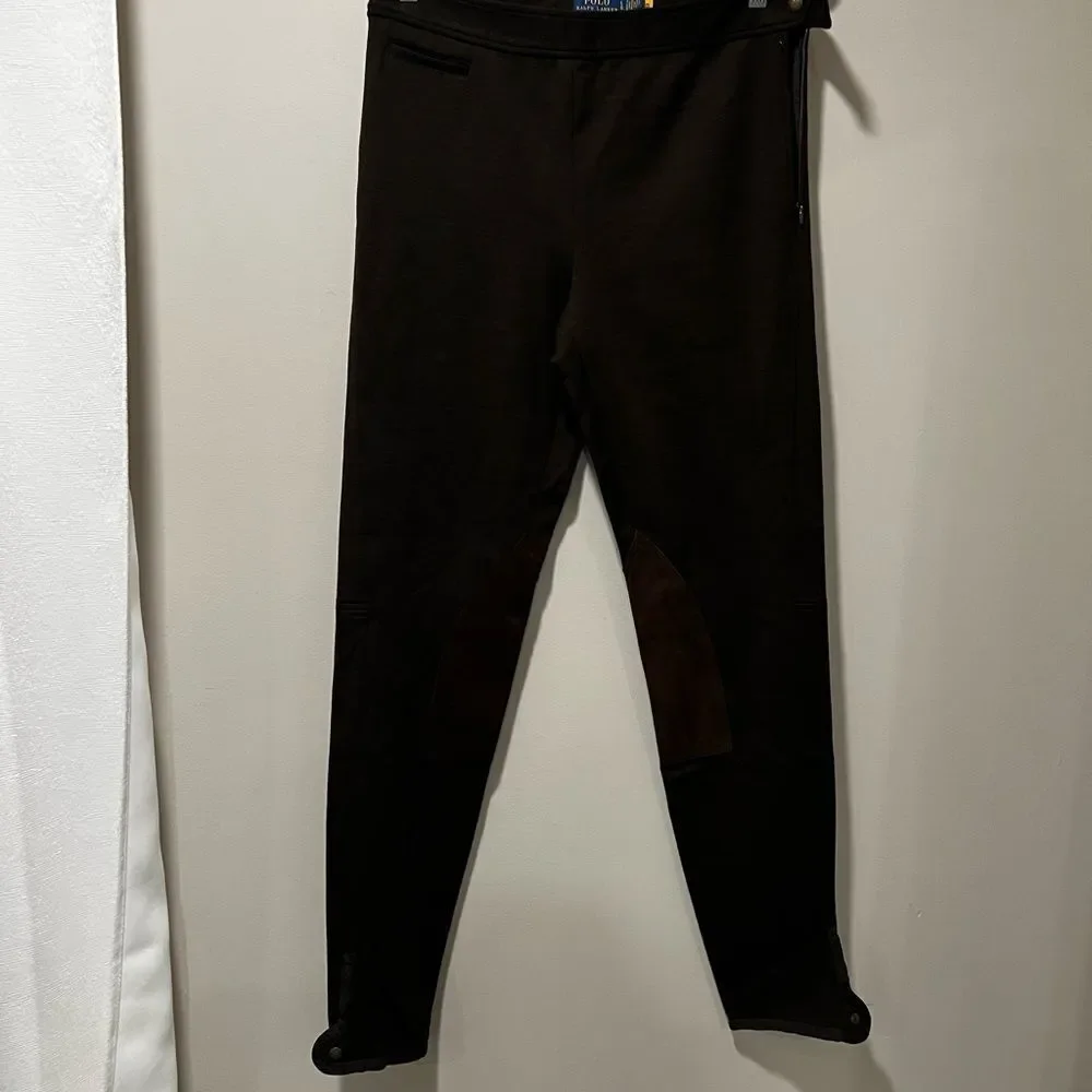 Polo Ralph Lauren Riding Leggings Pants in Brown Classic Size Large