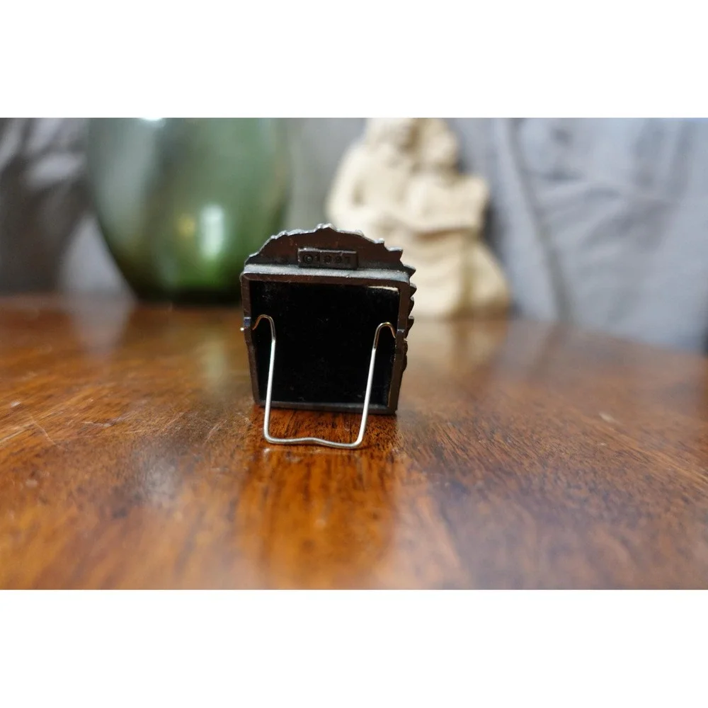 Vintage‎ miniature pewter picture frame ornate dollhouse accessory