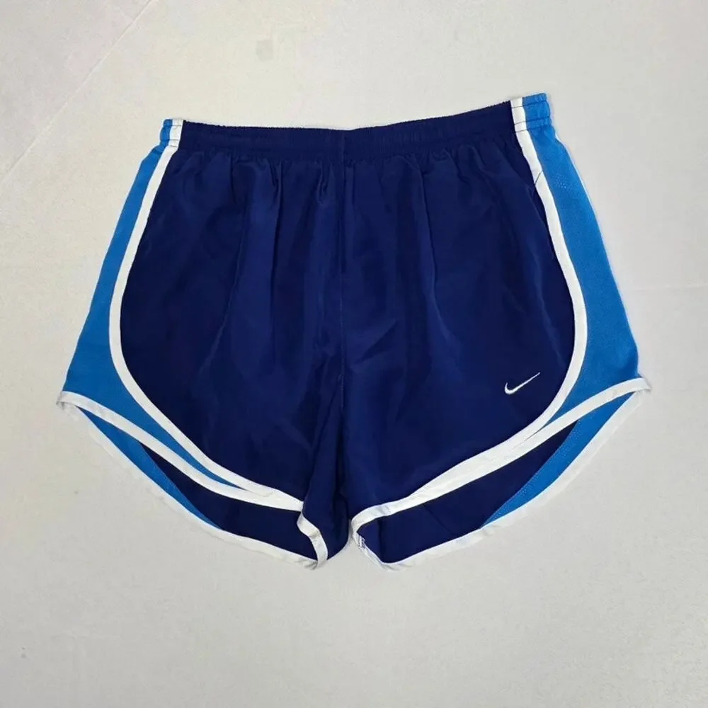 Nike Tempo Dri-fit Women's Running Shorts Two-tone Blue Size S