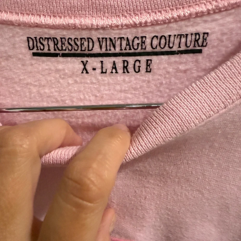 Distressed Vintage Couture soft pink