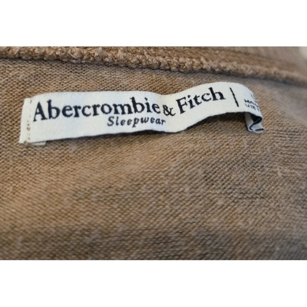 Abercrombie & Fitch Leopard Animal‎ Print Henley Knit Sweater Preppy Casual Boho