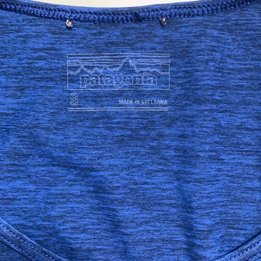 Patagonia Capilene Tank Top Womens Small Blue Lightweight Moisture Wicking