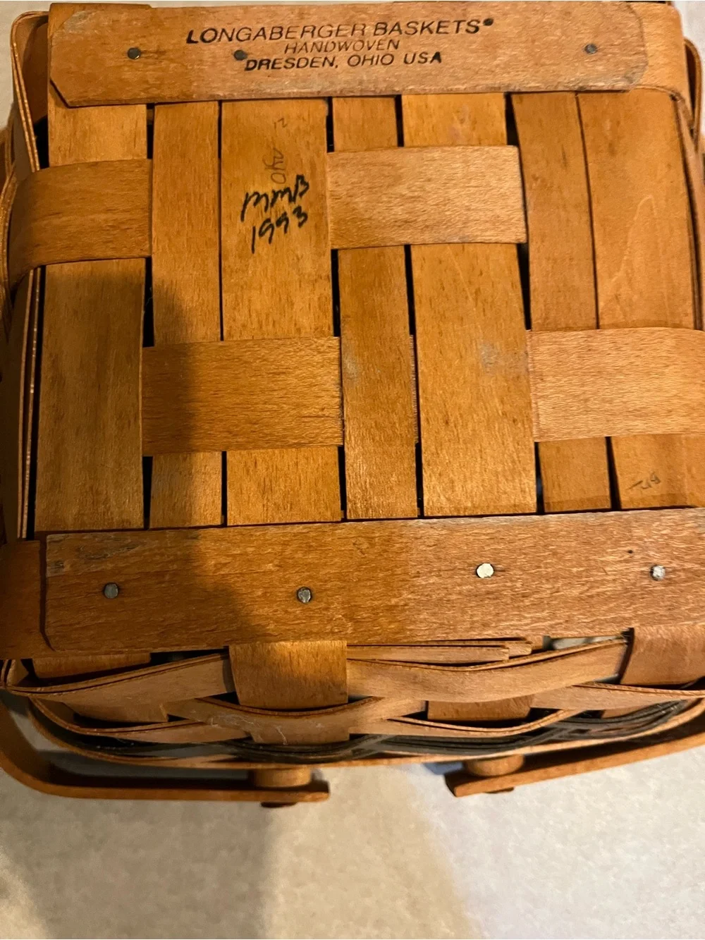 Longaberger woven bayberry