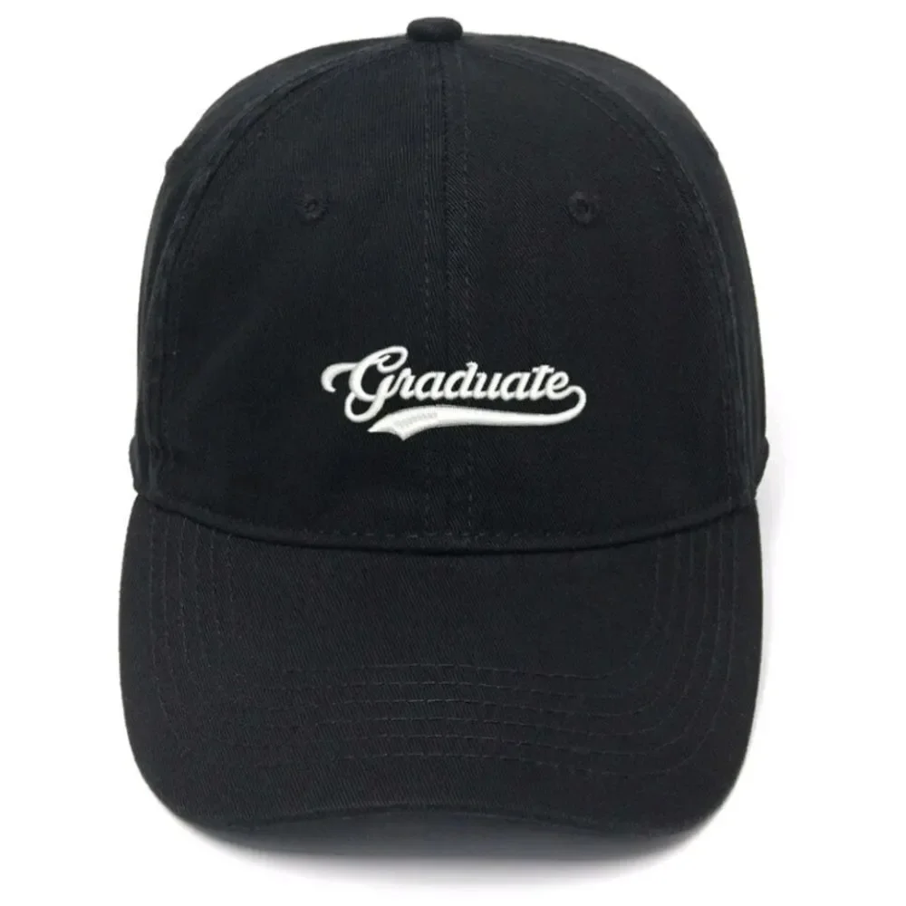Smart Cap: Stylish Hat with 'Graduate' Embroidered on the Front