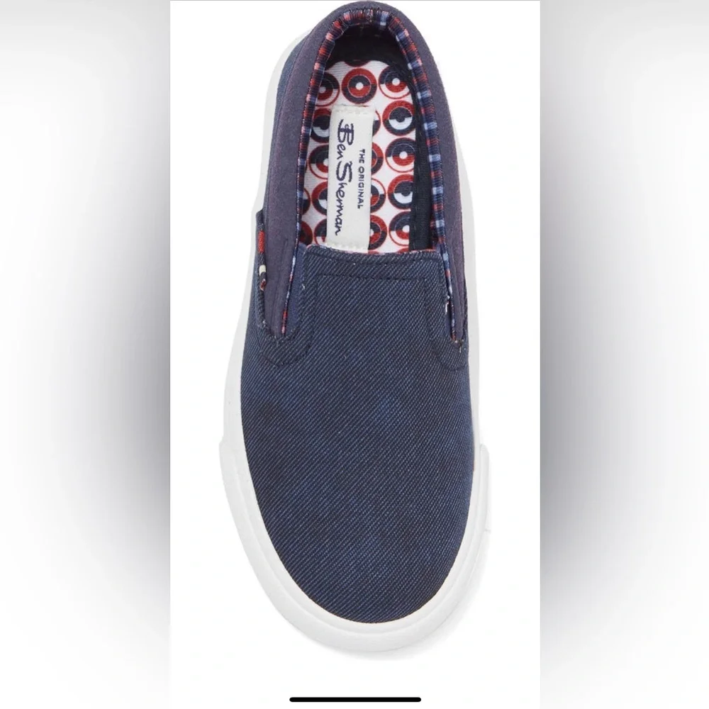 Ben Sherman Boy’s Jayme Slip on Sneaker in Navy| Size: 2