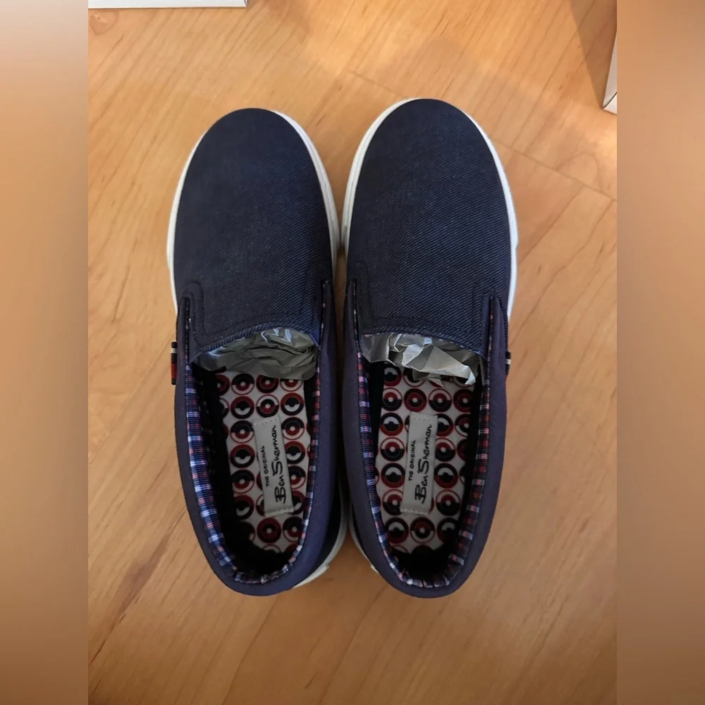 Ben Sherman Boy’s Jayme Slip on Sneaker in Navy| Size: 2