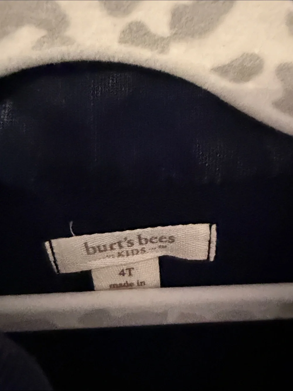 Burts Bees Baby cozy navy