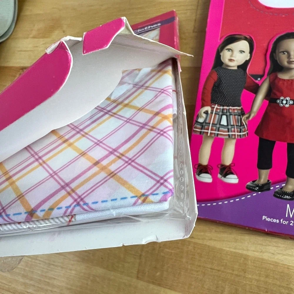 Simplicity Sewing Project Mom & Me 18 inch Doll‎ Clothes 2 Kits 4 Outfits
