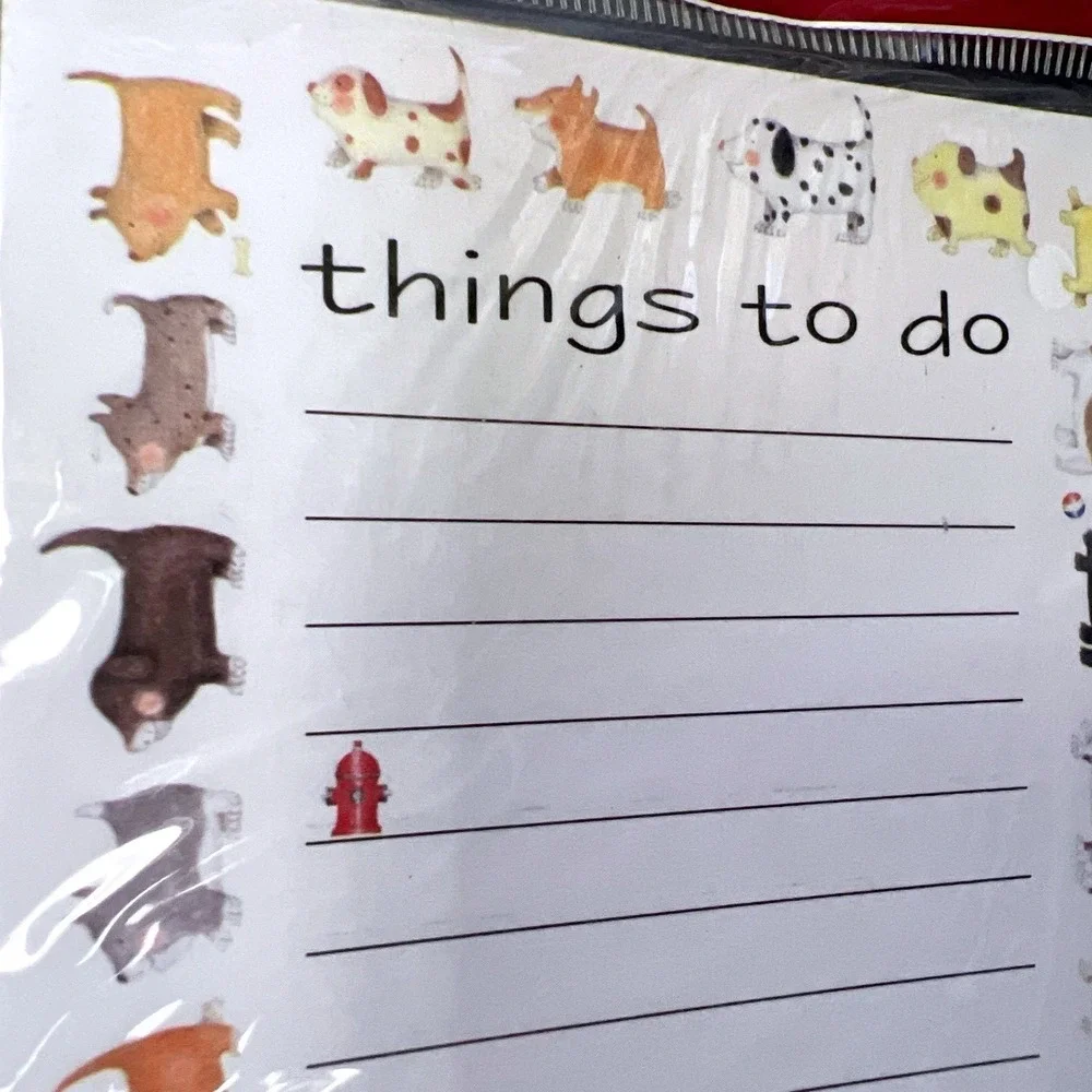 5-Pck Shopping Goals List Memo Things To Do Notepad Fridge Magnet 60-Sheets Each
