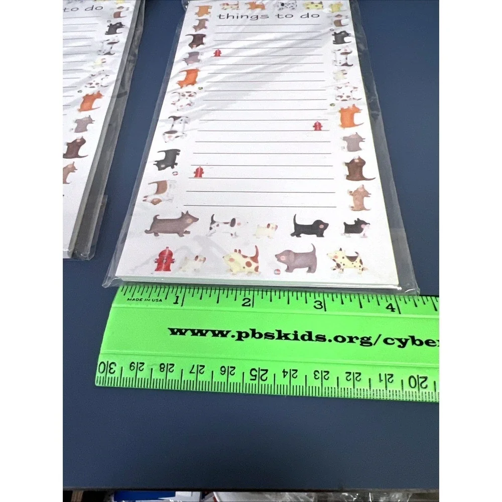 5-Pck Shopping Goals List Memo Things To Do Notepad Fridge Magnet 60-Sheets Each