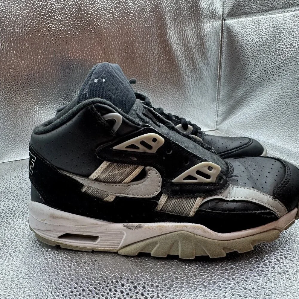 Size 4Y Nike Air Youth Black Grey Mod Top Basketball Sneakers‎ DX3764-001