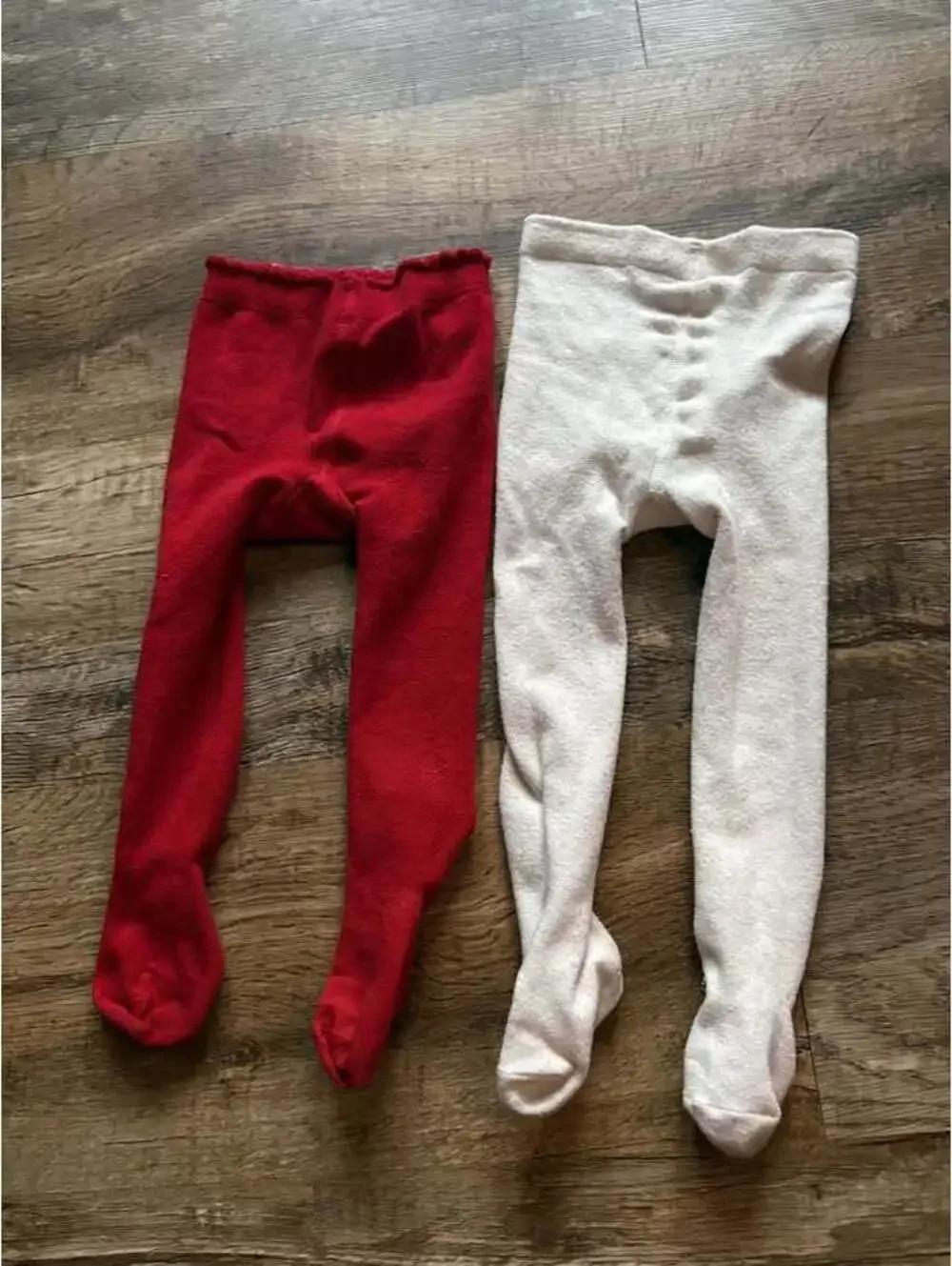 Carter's Baby Tights 24m 1-2Y Red White Leggings 2 Pairs