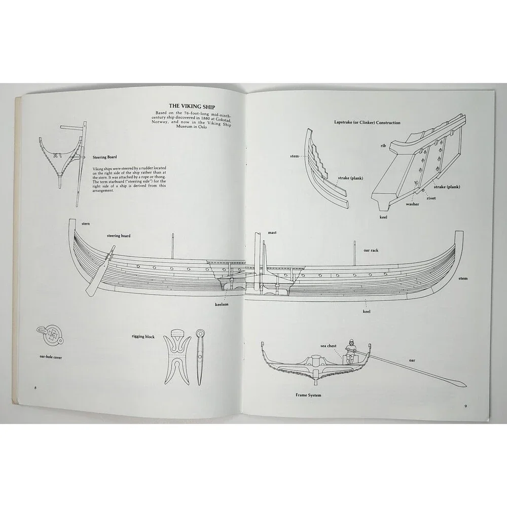 Story Of The Vikings Paperback Historical Educational Coloring Book
