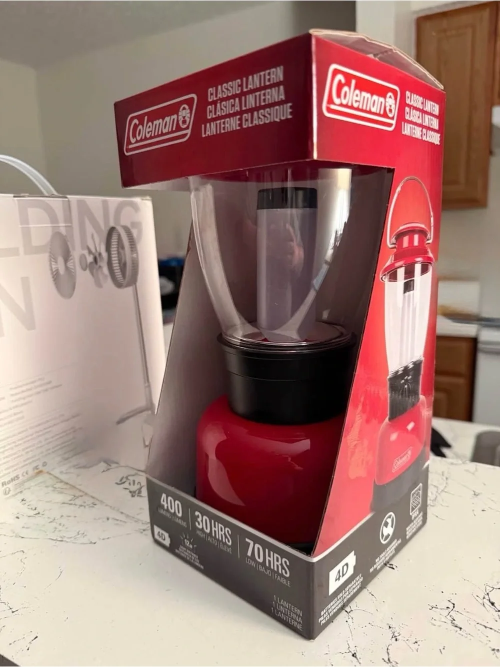 Coleman Classic 400 Lumens LED Lantern Red Camping Light New