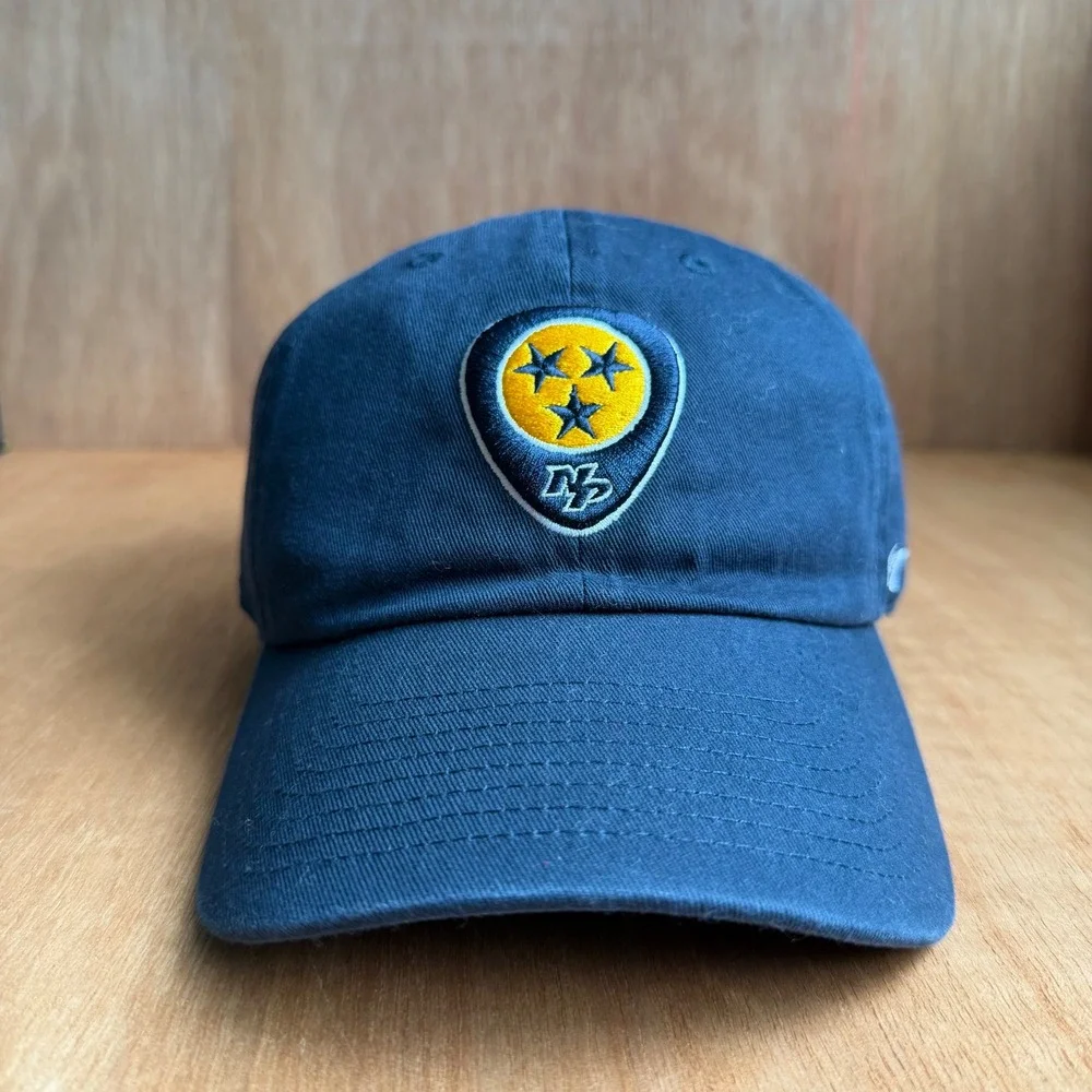 Nashville Predators NHL Navy Blue Guitar Pick Patch Adjustable Hat OSFA cap