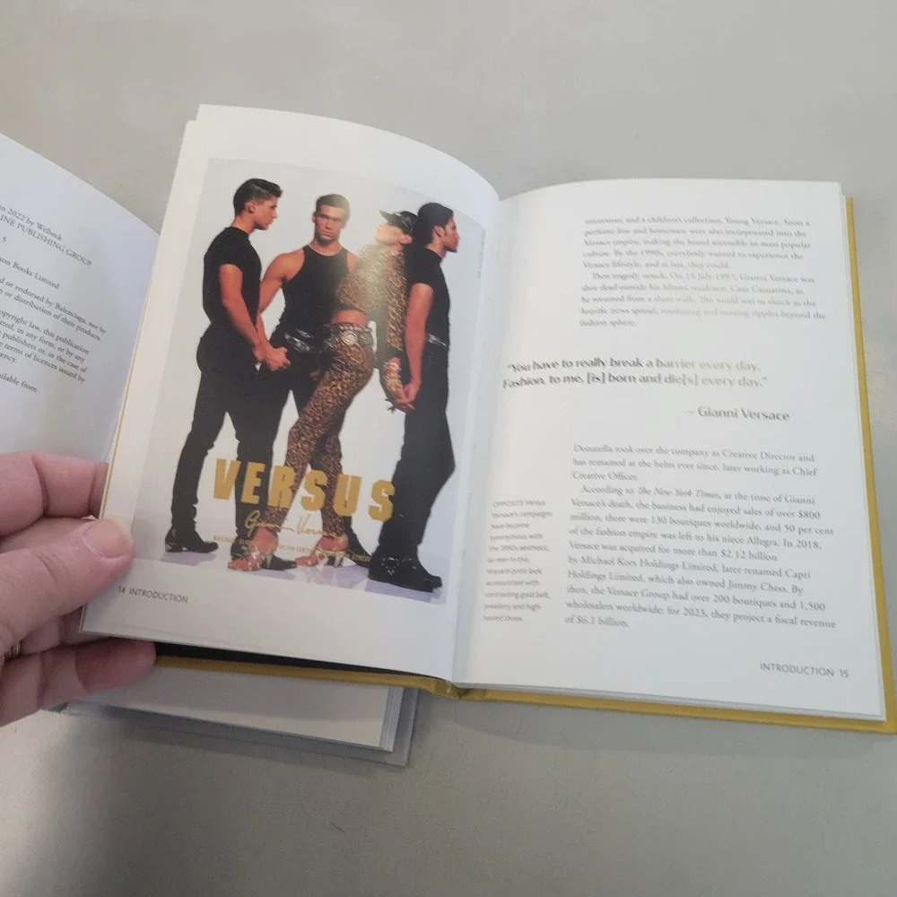 Little Book of Balenciaga and Versace Hardcover Fashion History Book Set 2022