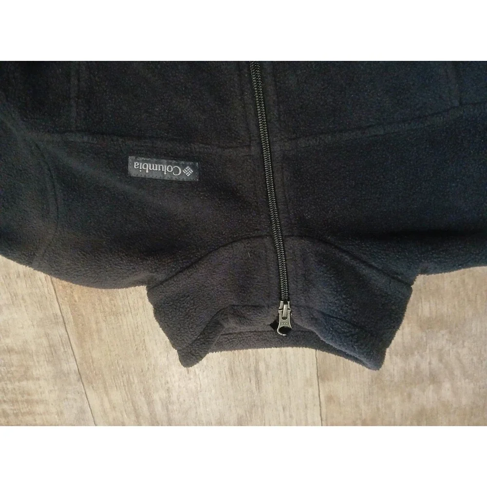 Columbia Youth Fleece Jacket; Gray, Size L (14/16); Long Sleeve Full Zip *Defect