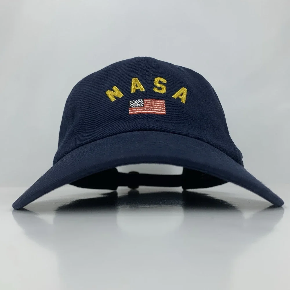 Buzz Aldrin hat strap blue