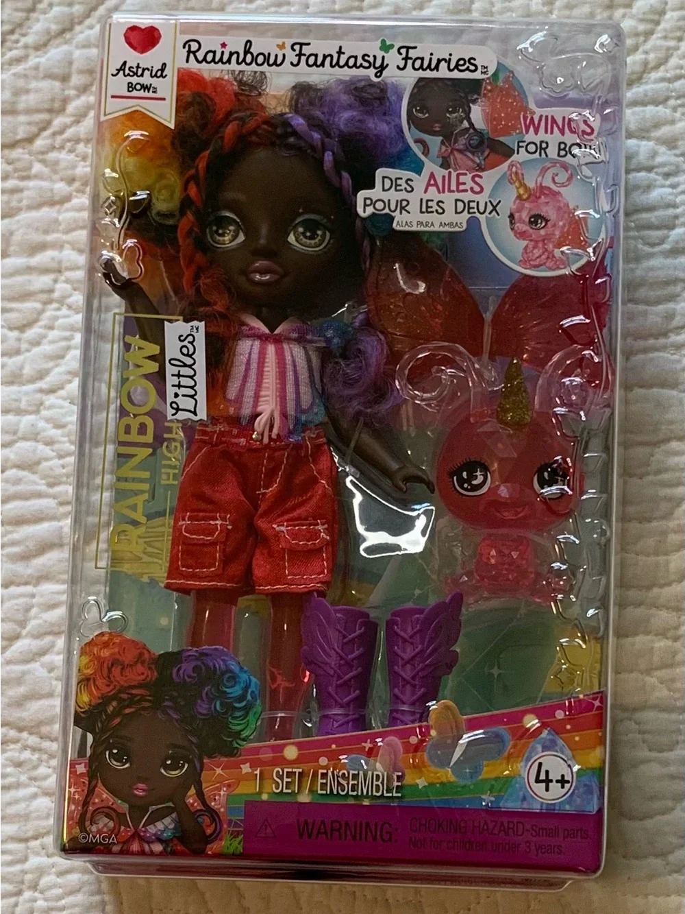 Rainbow High Littles Rainbow Fantasy Fairies Astrid + Pet with Wings