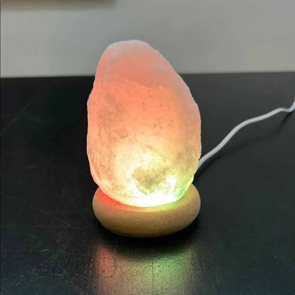 Crystal Rock Salt Lamp - multi‎ colored