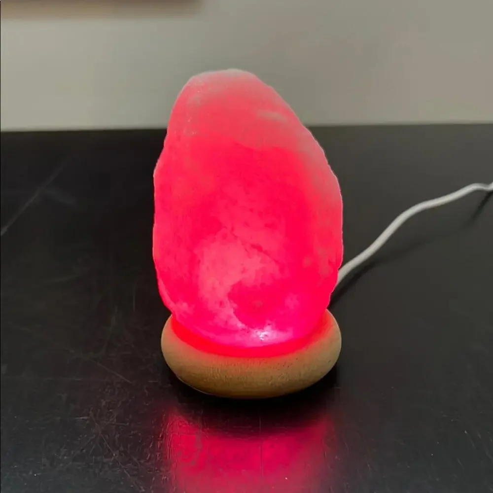 Crystal Rock Salt Lamp - multi‎ colored
