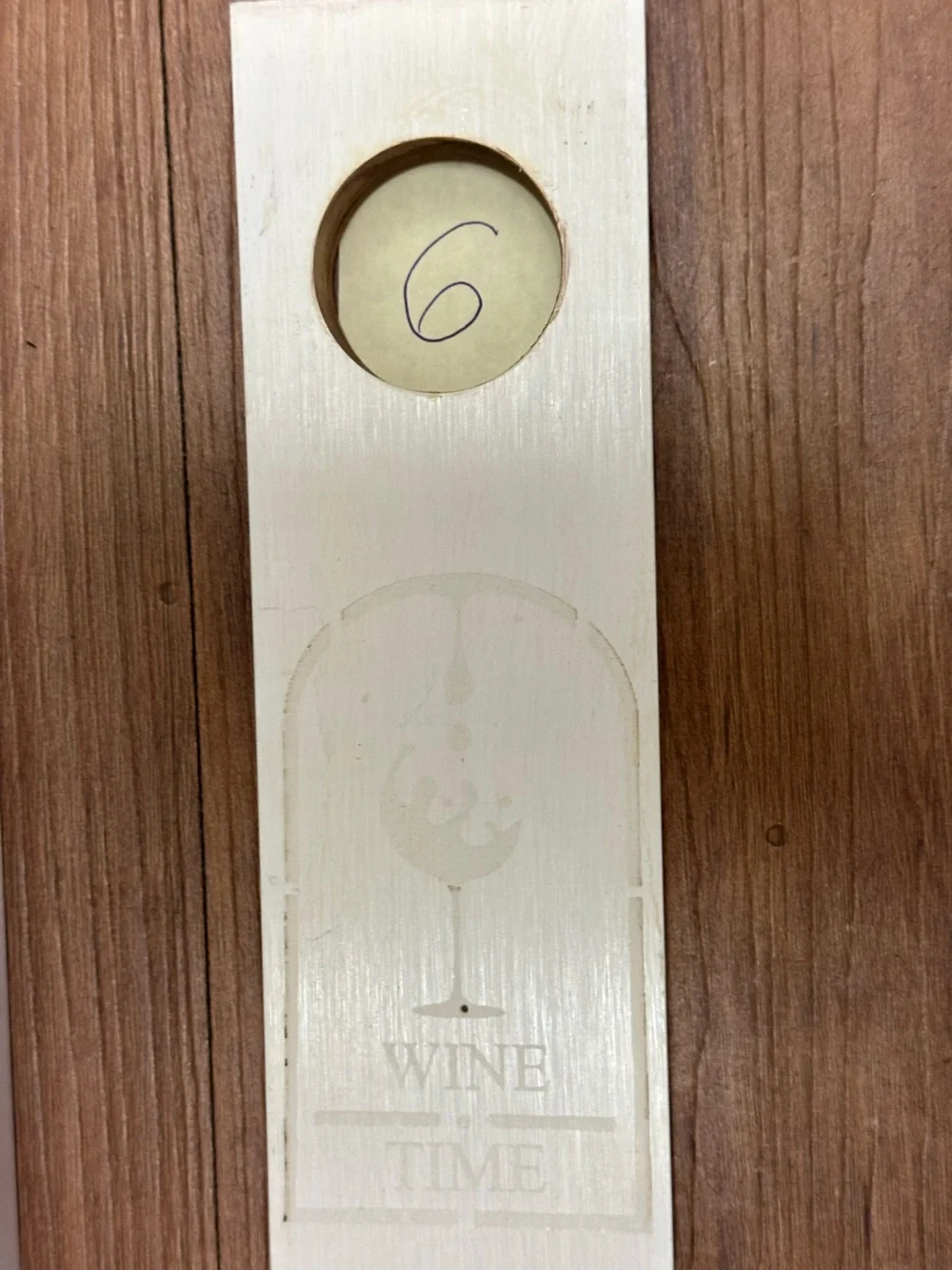 Laser-Engraved Wooden Floating Wine Bottle Holder / Single Bottle Self-Balanc