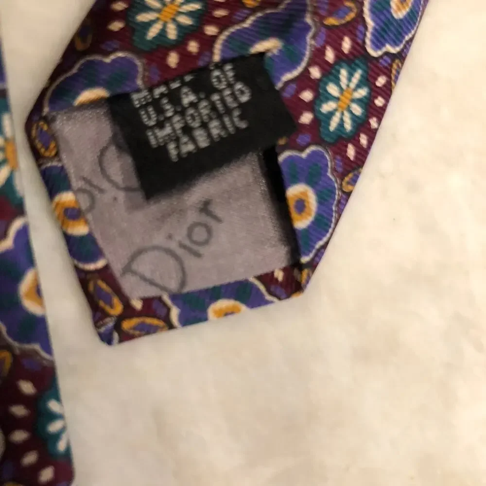 Vintage Christian Dior Monsieur mens tie