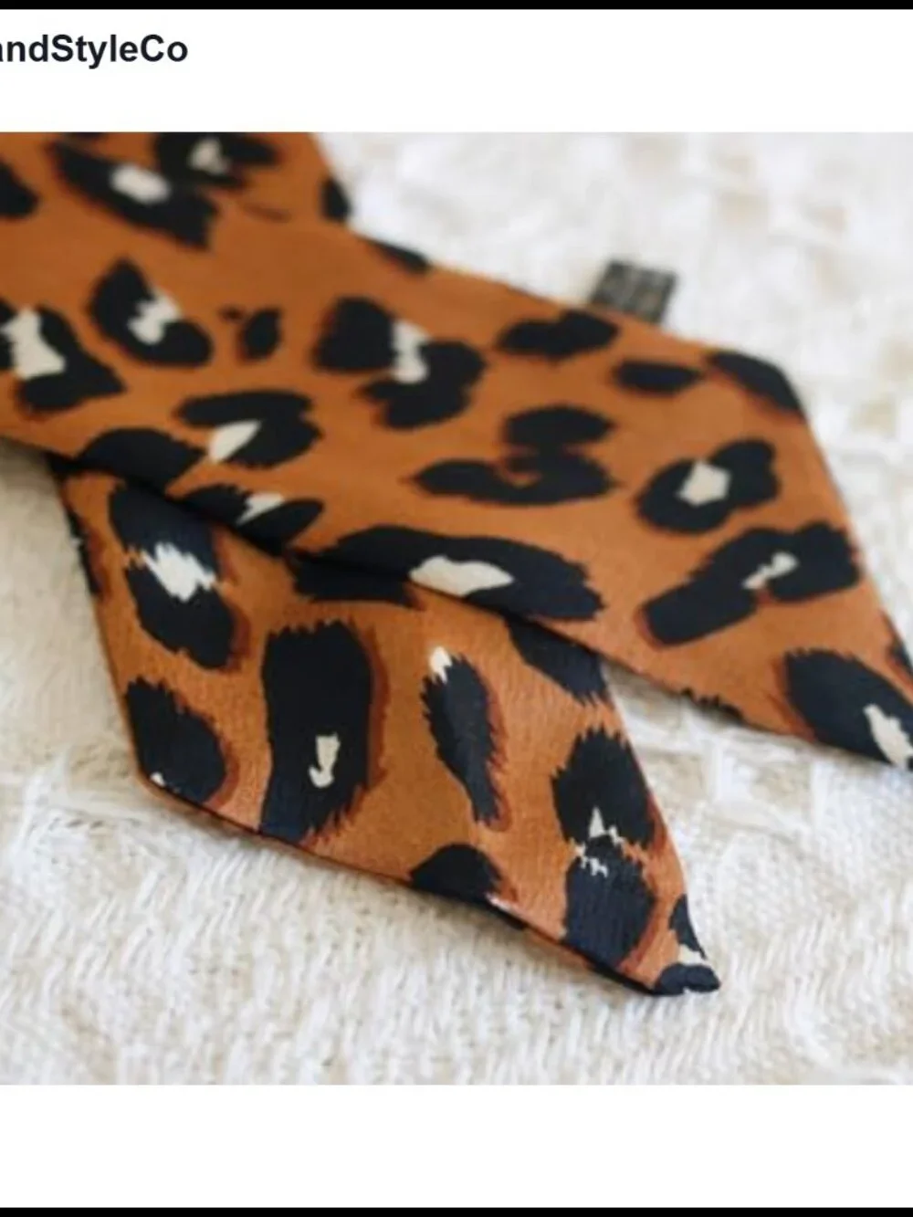 Satin Silk Skinny Scarf for Hair, Neck, and Bag Decoration
