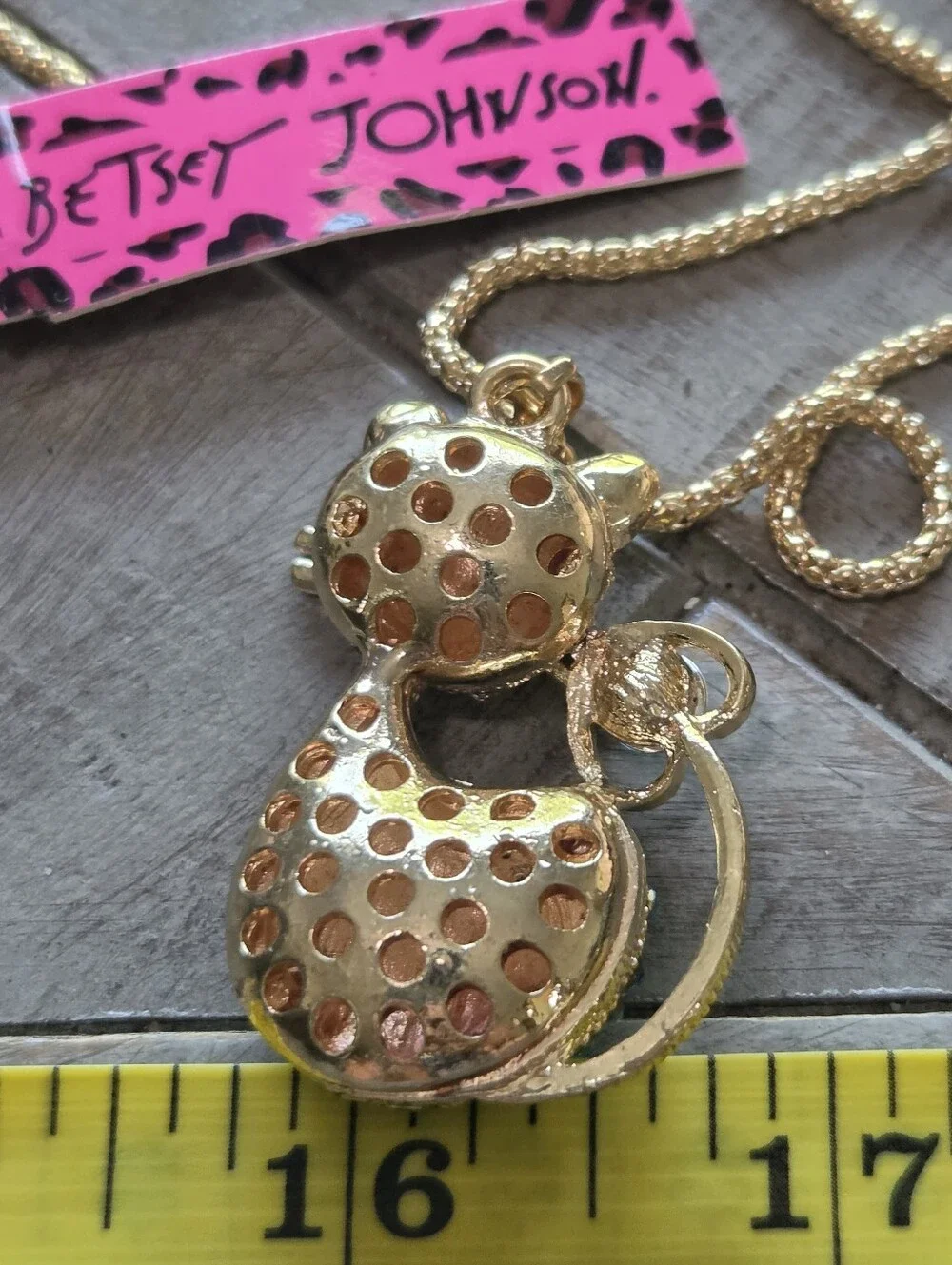 Betsey Johnson gold tone