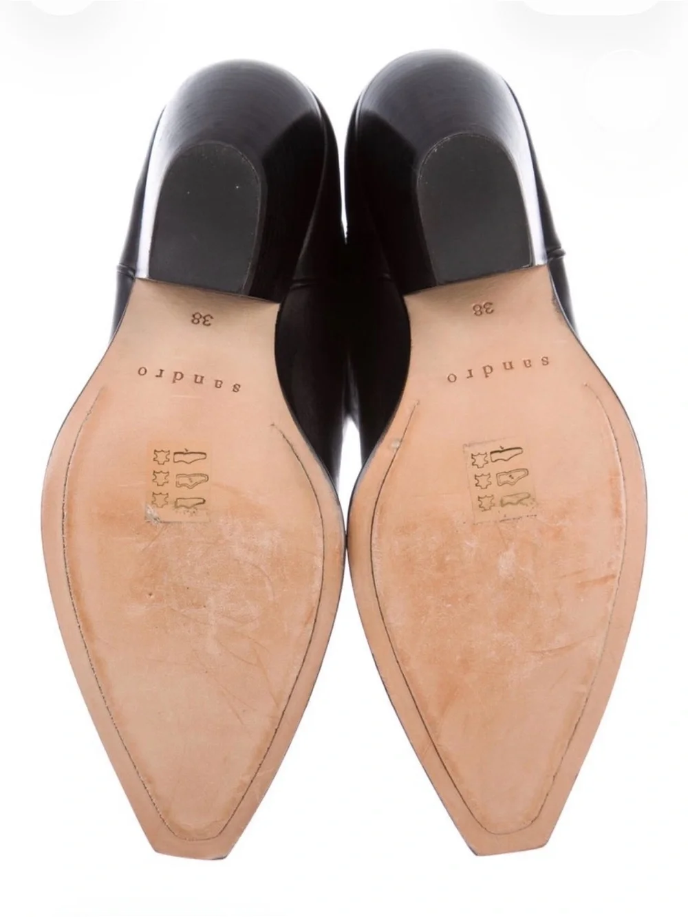 Sandro description leather