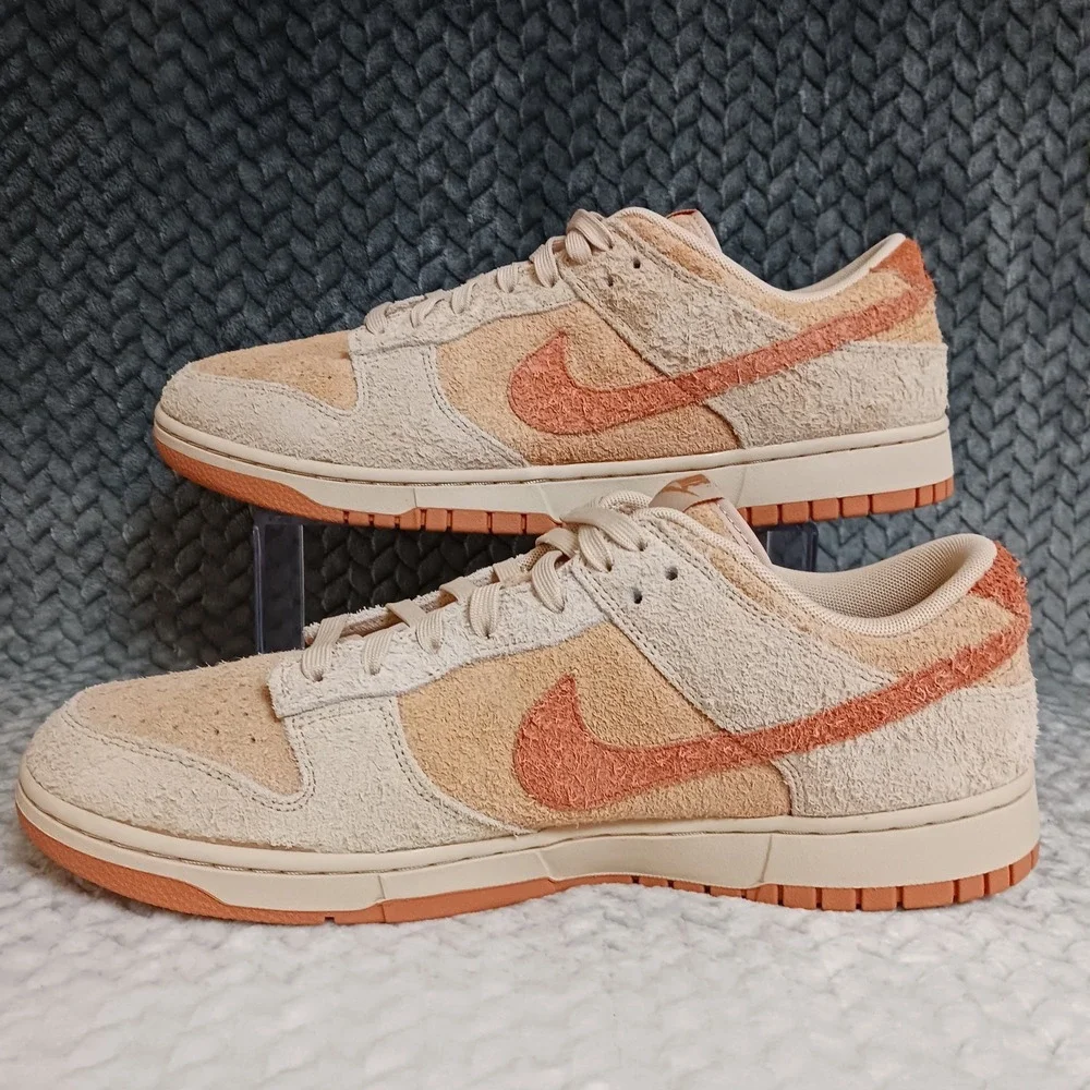 Nike Dunk Low Shimmer Amber Brown Women's Casual Sneakers Shoes Size 12.5