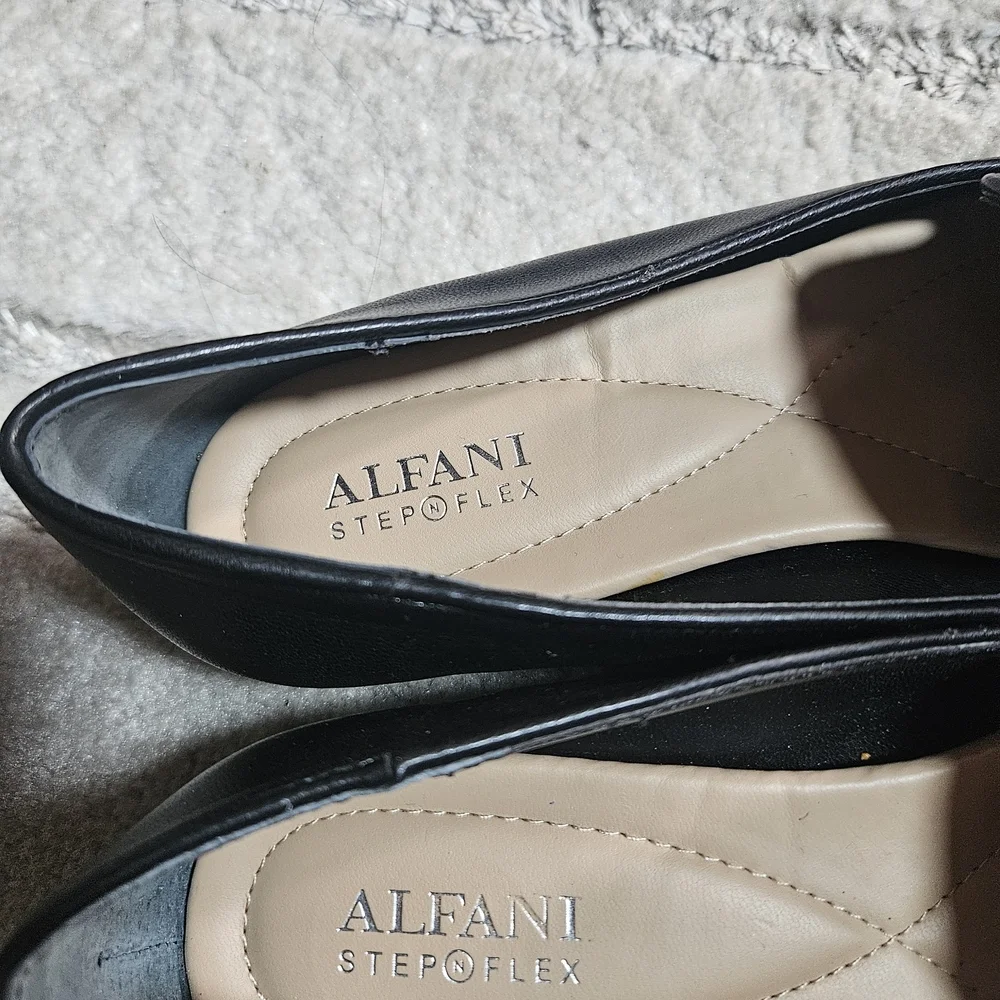 Black Leather Women's Loafers