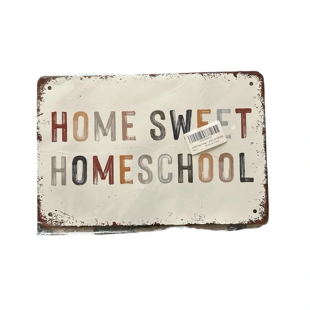 Tin Wall Decor Home School *Firm*