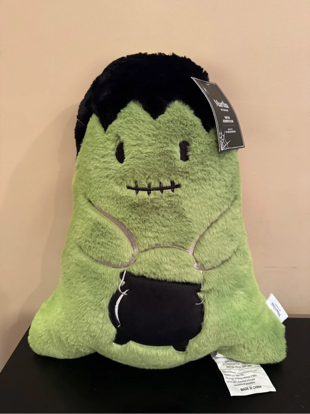 Martha Stewart Frankenstein Plush Halloween Decorative Pillow
