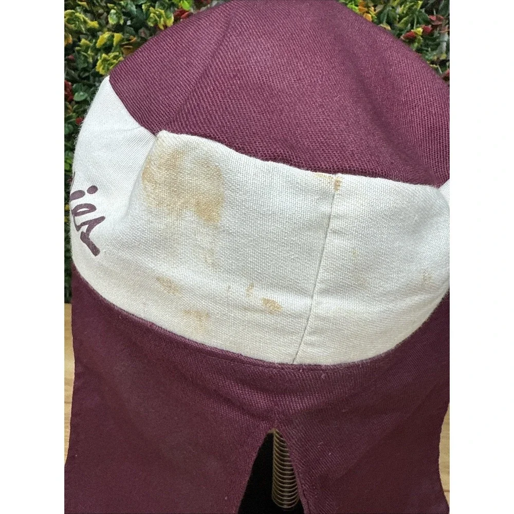 Texas A&M Aggies Genuine‎ Crowd Hat Cap White Maroon Plain Logo NCAA M/L Vintage