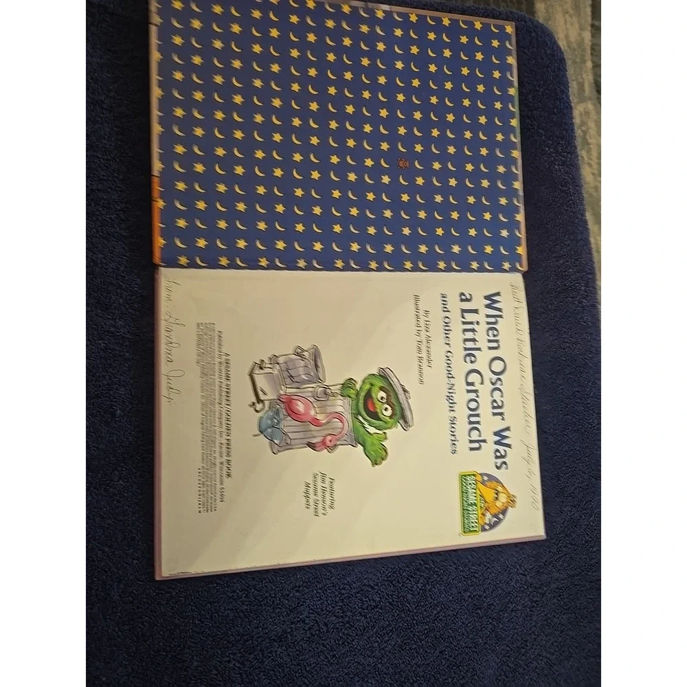 Vintage 1991 A Big Golden Book When Oscar‎ Was A Little Grouch Hardcover Book