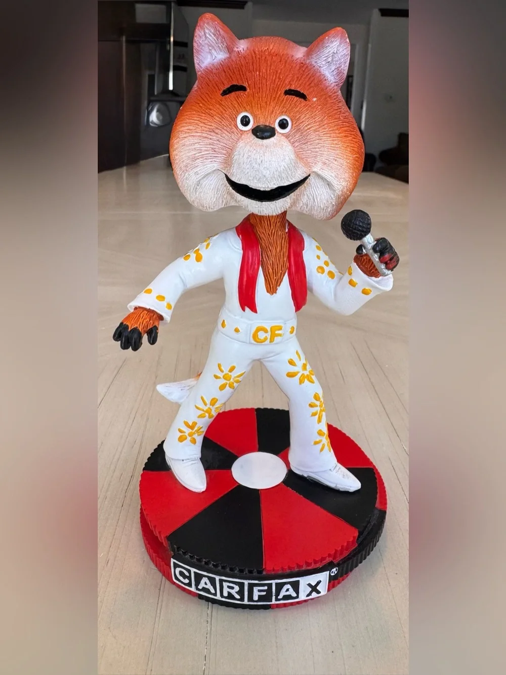 CARFAX Car Fox 2020 Viva Las Vegas Elvis Bobblehead Rare