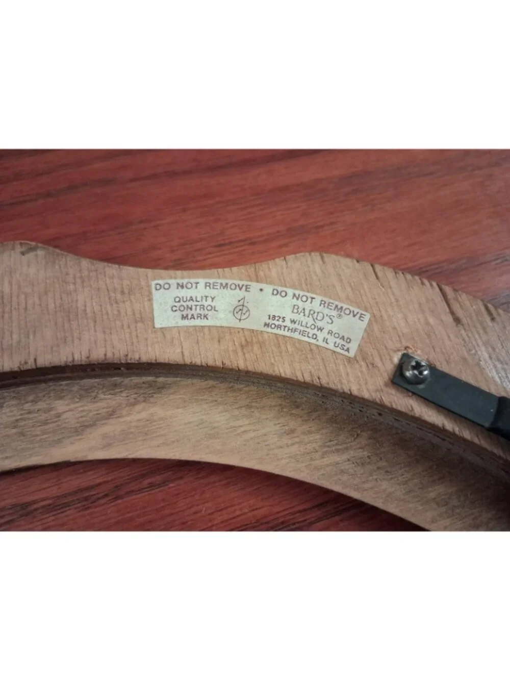 Frame Bards Collector Plate Wood Holds Plates or Art 9” Blonde Vintage